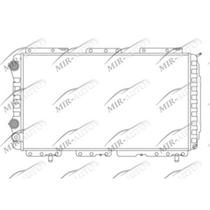 Variklio aušinimo radiatorius