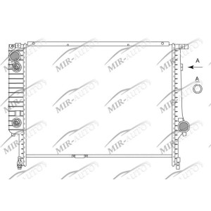 Variklio aušinimo radiatorius