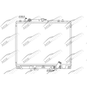 Variklio aušinimo radiatorius