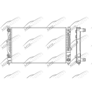 Variklio aušinimo radiatorius