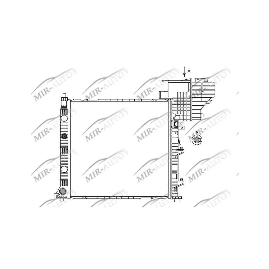 Variklio aušinimo radiatorius