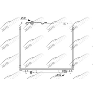 Variklio aušinimo radiatorius