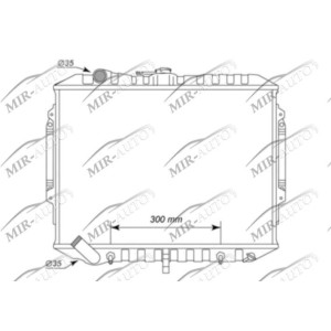 Variklio aušinimo radiatorius