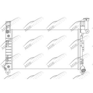 Variklio aušinimo radiatorius