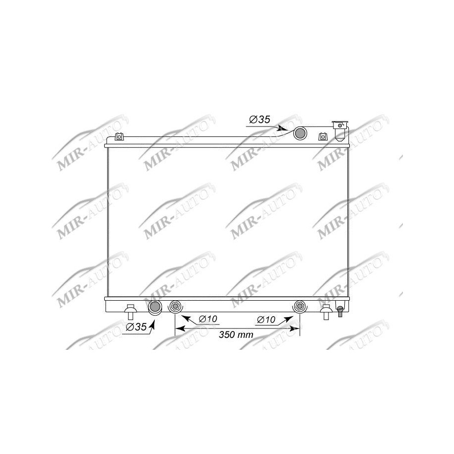 Variklio aušinimo radiatorius