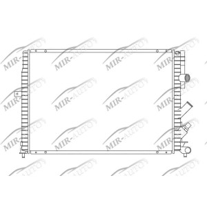 Variklio aušinimo radiatorius
