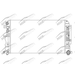Variklio aušinimo radiatorius