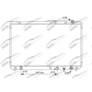 Variklio aušinimo radiatorius