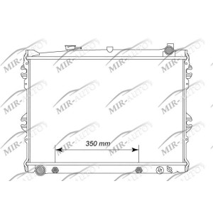 Variklio aušinimo radiatorius