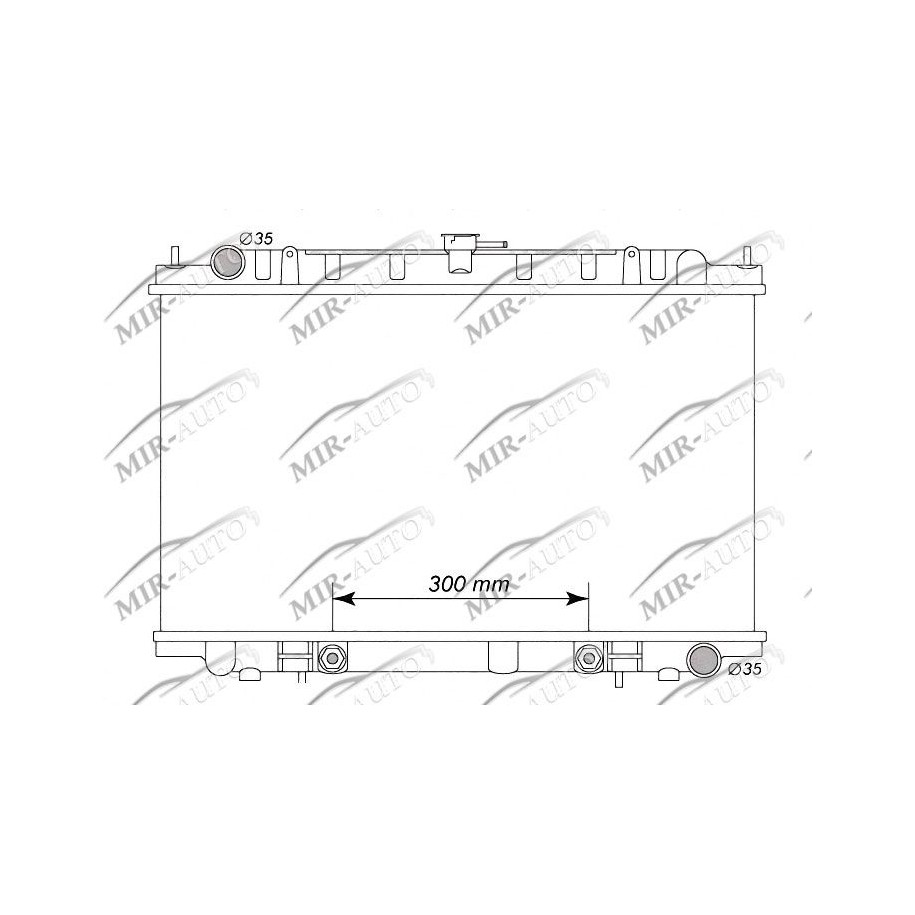 Variklio aušinimo radiatorius