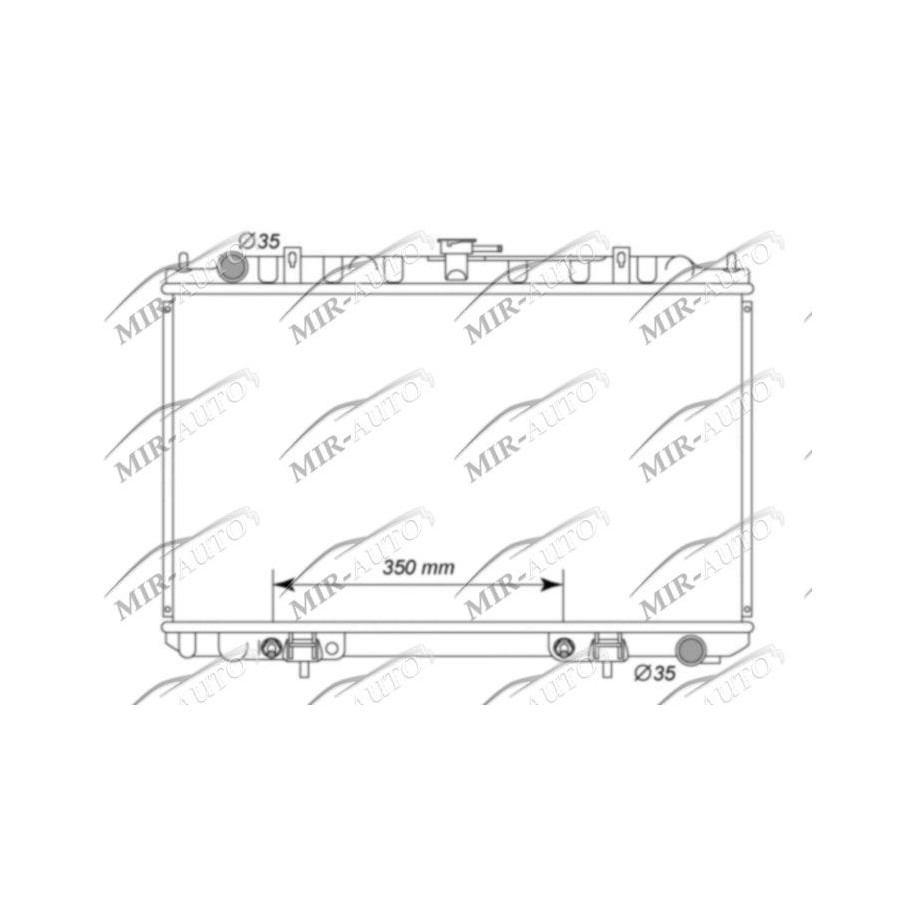 Variklio aušinimo radiatorius
