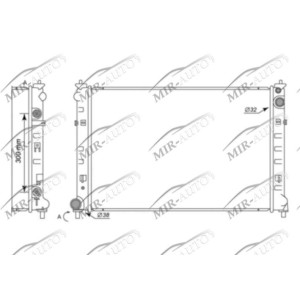 Variklio aušinimo radiatorius