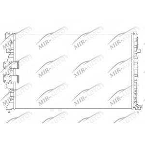 Variklio aušinimo radiatorius