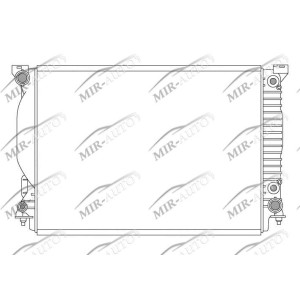Variklio aušinimo radiatorius