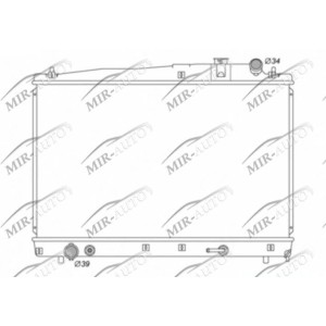 Variklio aušinimo radiatorius