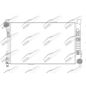 Variklio aušinimo radiatorius