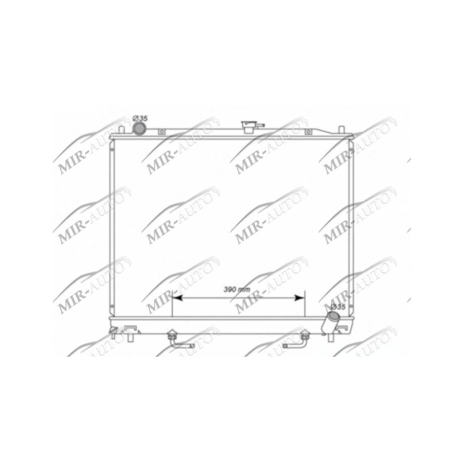 Variklio aušinimo radiatorius