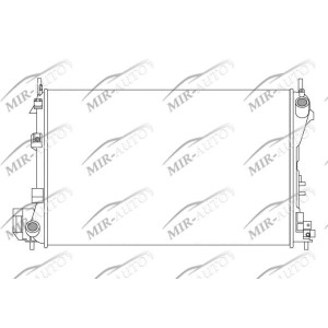 Variklio aušinimo radiatorius