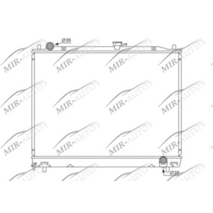 Variklio aušinimo radiatorius