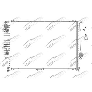 Variklio aušinimo radiatorius