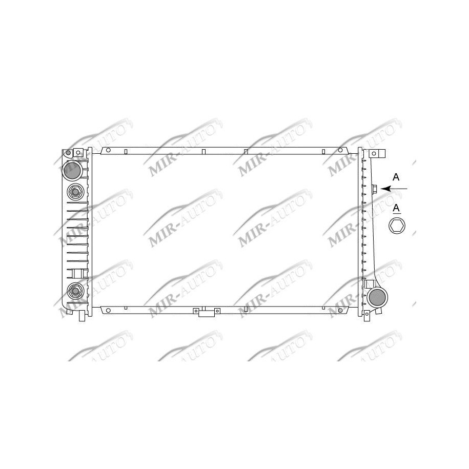 Variklio aušinimo radiatorius
