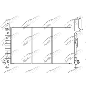 Variklio aušinimo radiatorius