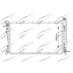 Variklio aušinimo radiatorius