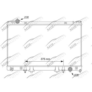 Variklio aušinimo radiatorius