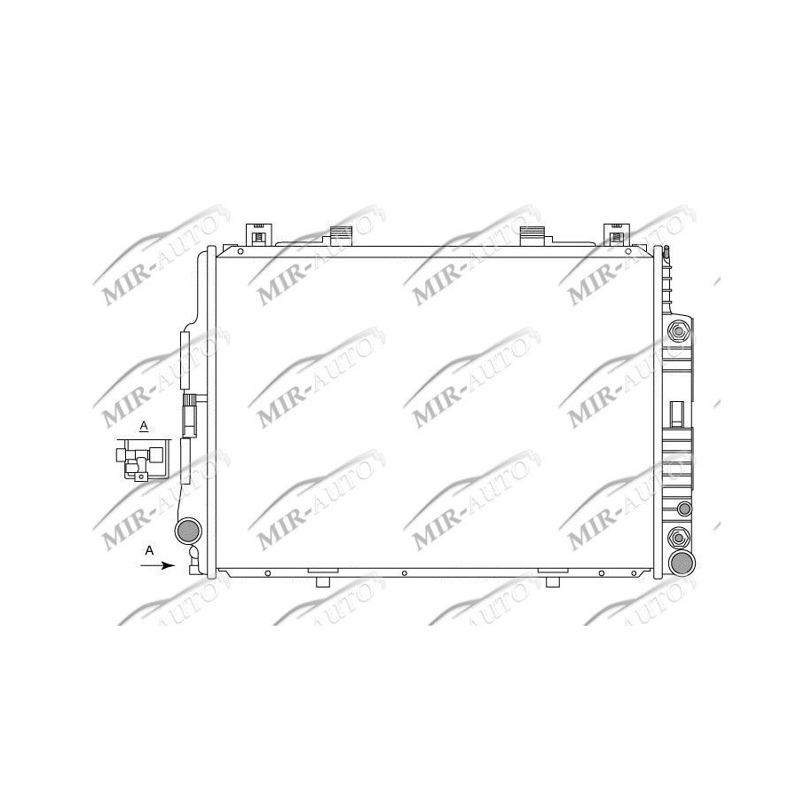 Variklio aušinimo radiatorius