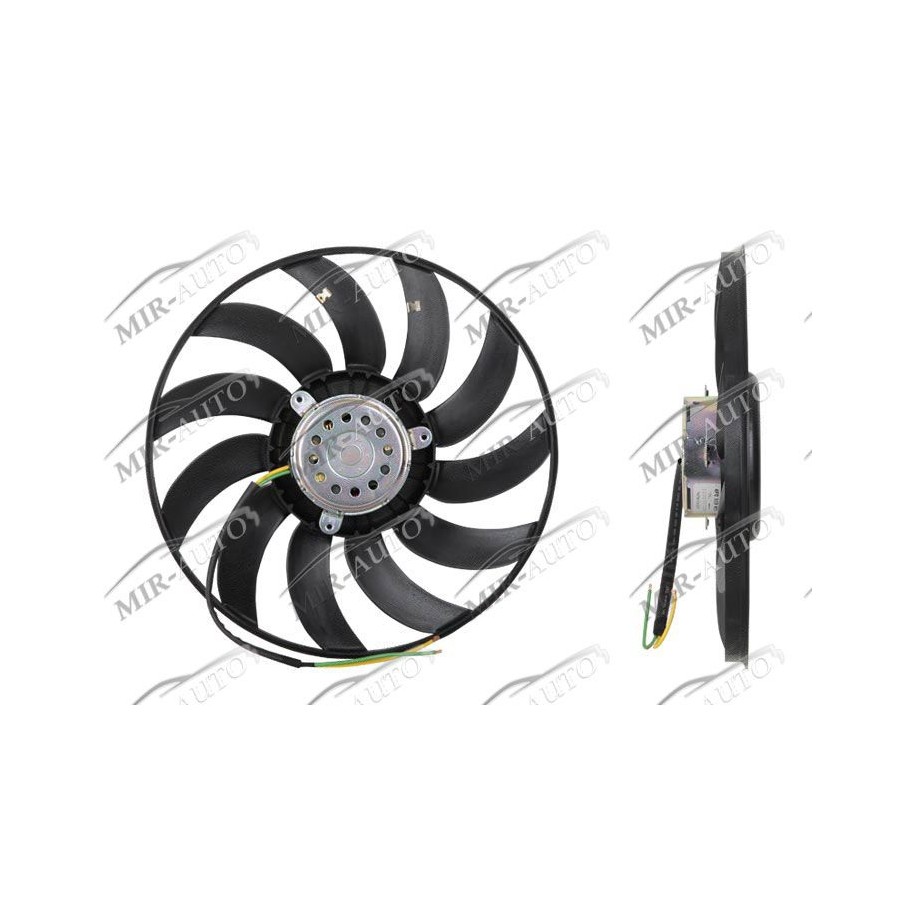 Left radiator fan without shroud/support