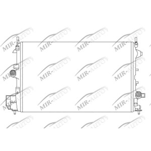 Variklio aušinimo radiatorius
