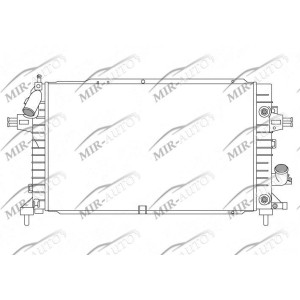 Variklio aušinimo radiatorius