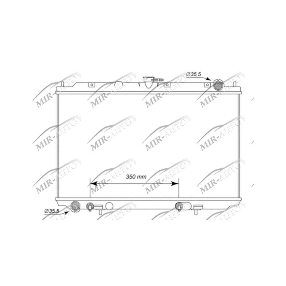 Variklio aušinimo radiatorius