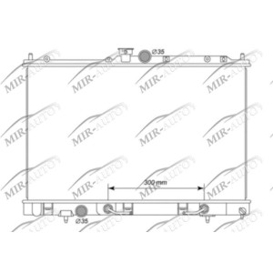 Variklio aušinimo radiatorius