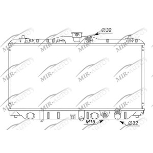 Variklio aušinimo radiatorius