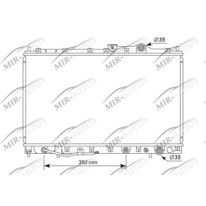 Variklio aušinimo radiatorius