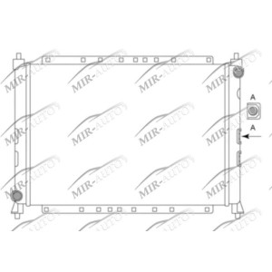 Variklio aušinimo radiatorius