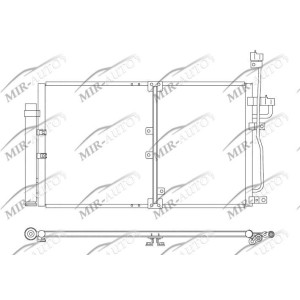 AC condenser with integrated receiver drier