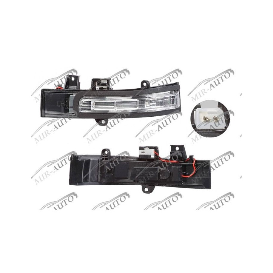 Side indicator in mirror