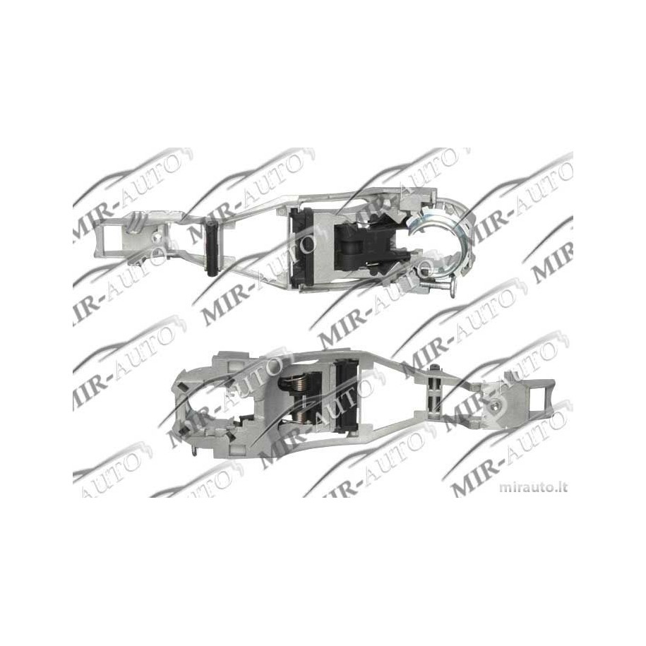 Išorinės rankenėlės vidinis mechanizmas