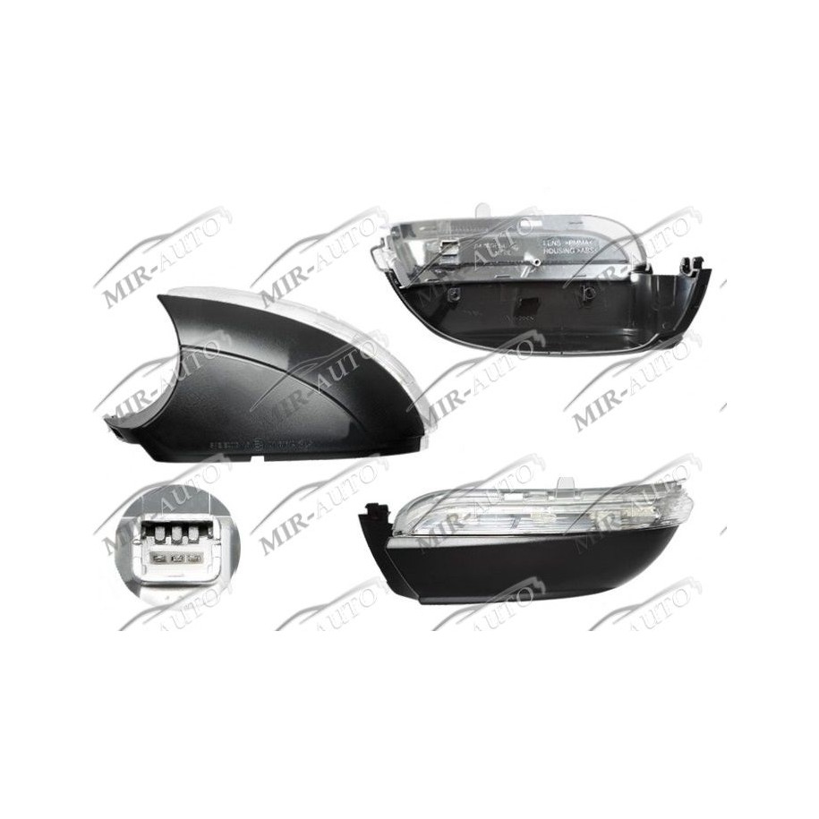 Side indicator in mirror