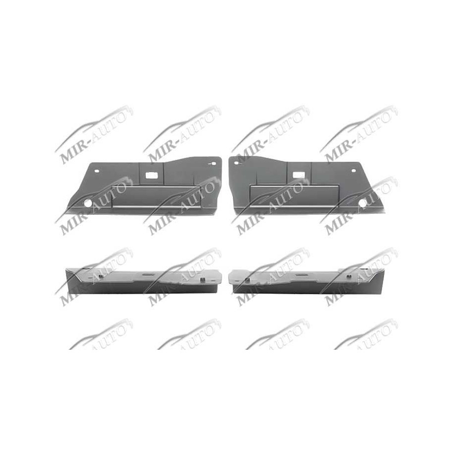 Front bumper spoiler mounting