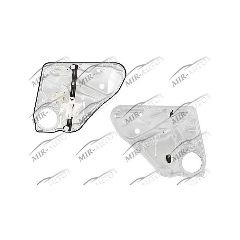 Power window regulator w/o motor