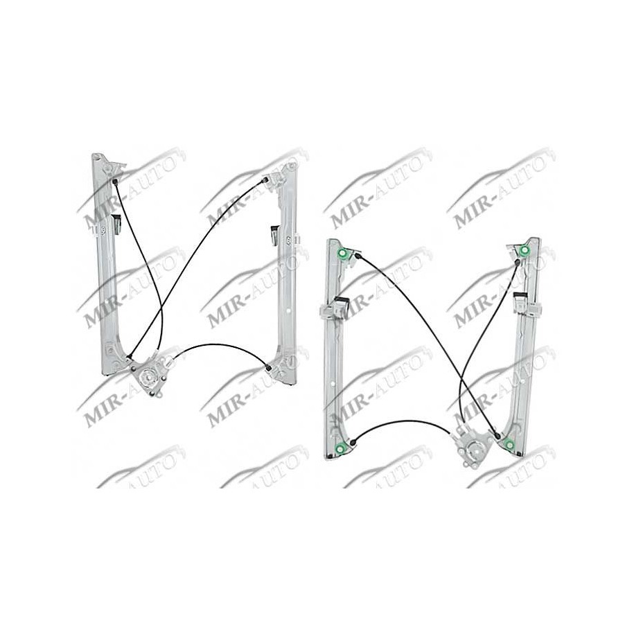 Power window regulator w/o motor