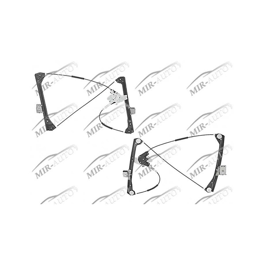 Power window regulator w/o motor