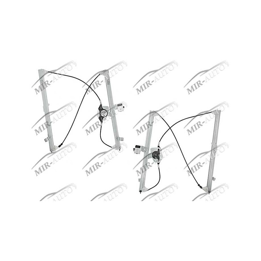 Power window regulator w/o motor