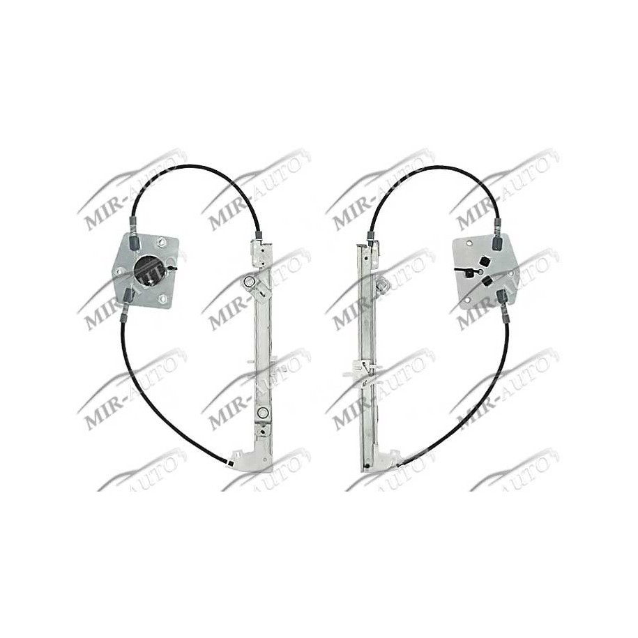 Power window regulator w/o motor