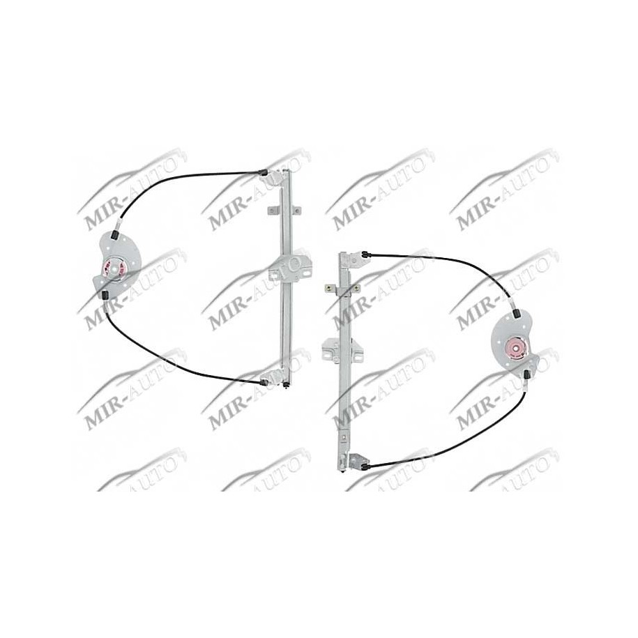 Power window regulator w/o motor