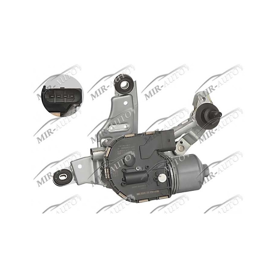 Wiper mechanism with motor