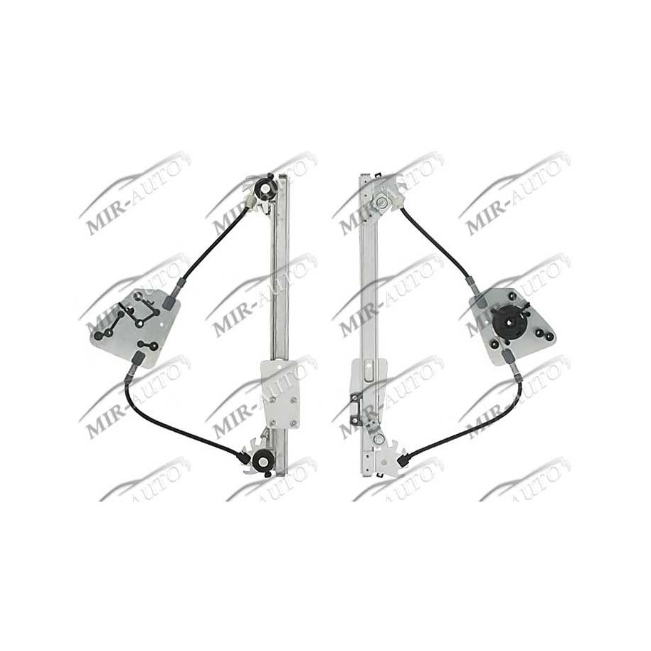 Power window regulator w/o motor